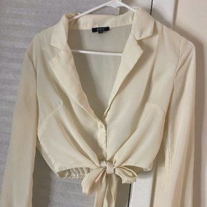 White Sheer Top by Privy